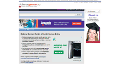Desktop Screenshot of dictionargerman.ro