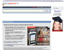 Tablet Screenshot of dictionargerman.ro